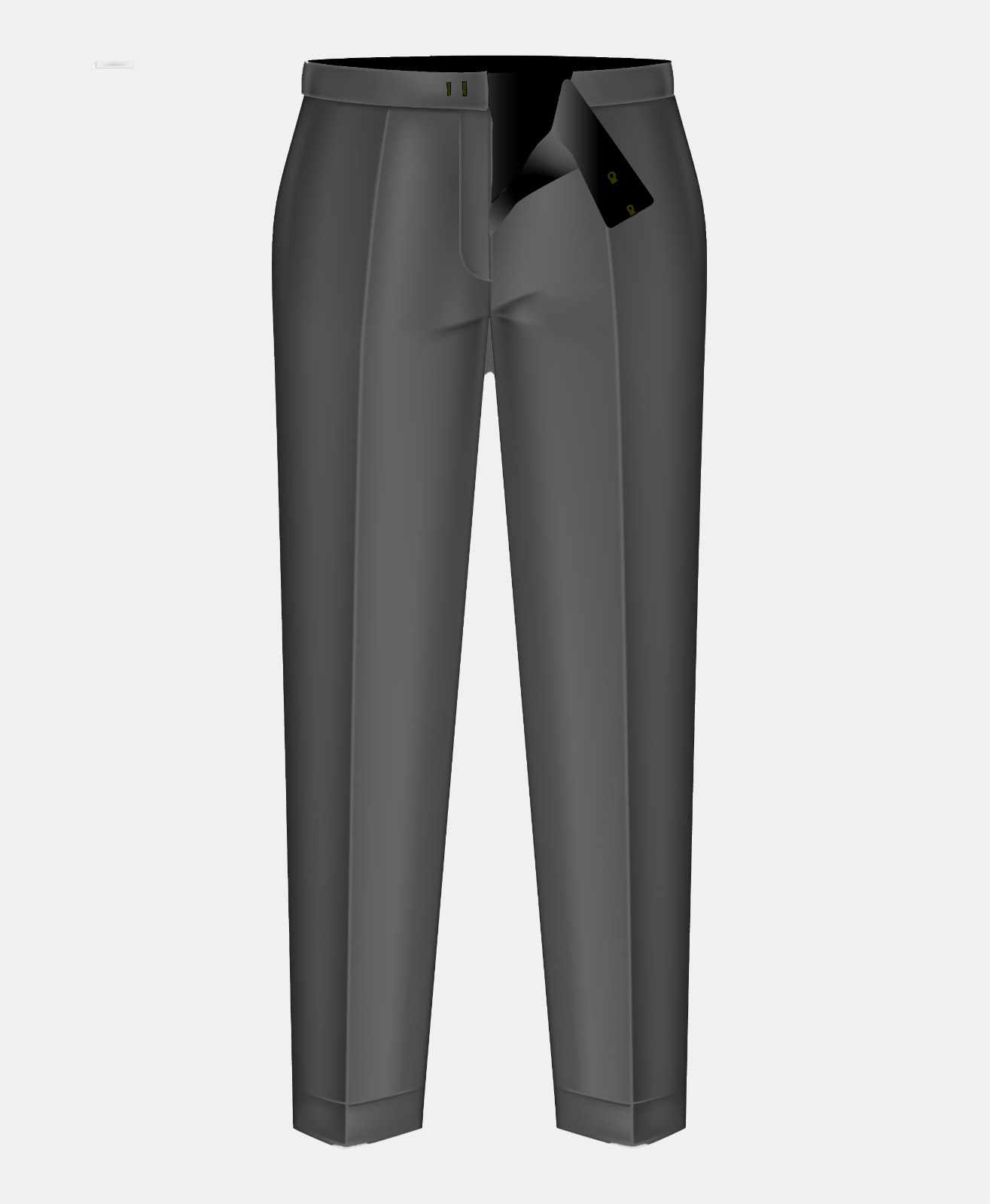 Half Elastic / Mock-Fly Pant